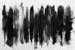 Brush strokes collection in black paint and ink. Dirty grunge artistic design elements, backgrounds, textures, brushes.