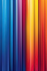 Wall Mural - Background of elongated regular rectangular colorful straightline matte elements. 