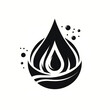 water droplet logo design