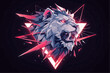 Dark Majesty: Lion Vector Logo Symbolizing Power
