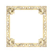© Pipin - Chinese Luxury Gold Border Frame png isolated on transparent background