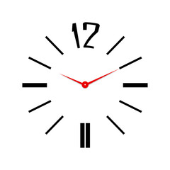 Wall Mural - clock vector icon. wall clock. time symbol