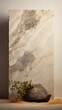 Natural granit stone on beige background