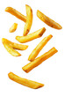 © PngXpress - Falling french fries, potato fry isolated on white background, clipping path