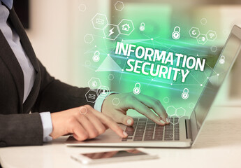 Poster - internet security and data protection concept