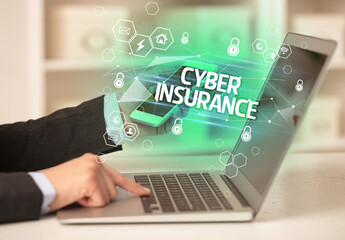 Fototapete - internet security and data protection concept