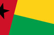 Guinea-Bissau flag - rectangular cutout of rotated vector flag.