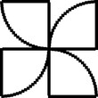 Square shape pixel. Geometry for design
