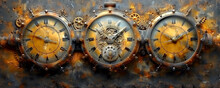 Background Steampunk Grange Clock Gear