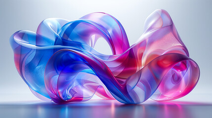 Wall Mural - holo abstract 3d shape