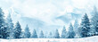 Winter season concept banner with blankfor advertising or text.
