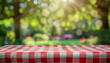 © John - Picnic Ready: Checkered Tablecloth with Summer Backdrop