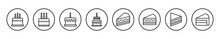 Cake Icon Vector Illustration. Cake Sign And Symbol. Birthday Cake Icon