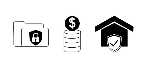 Wall Mural - 2D illustration Business icon set