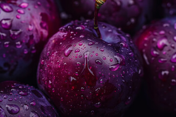 Wall Mural - plum background close up