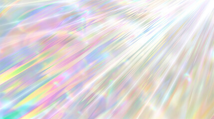 Poster - abstract 3d background with colorful iridescence waves