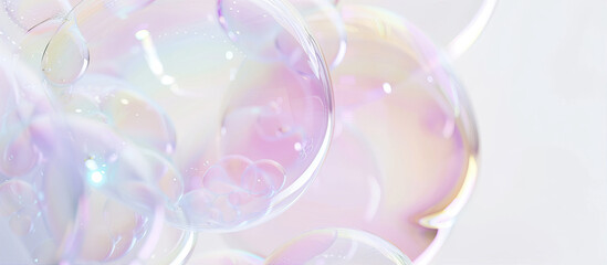 Poster - abstract background with bubbles