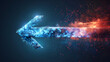 © Zoya - abstract arrow symbol forward speed technology innovation concept, generative Ai