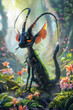 A quadrupedal creature with hooves resembling flower petals. It grazes on dew-kissed grass and can communicate with other Petalhoofs through melodious chirps, cute creatures collection