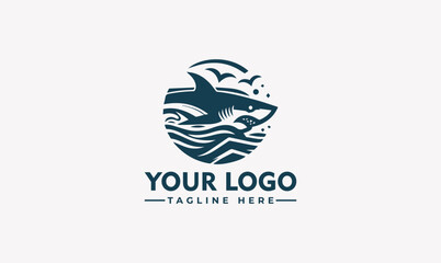 Wall Mural - Shark Logo - Editable Vector Illustration | Bold and Iconic Design
Create a lasting impression with this dynamic shark logo! Perfect for adventurous businesses, this striking design is fully editable 