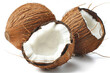 Coconut with isolated white background 
