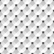 Decorative seamless geometric texture. Black and white tileable creative pattern. Design 3d illusion print. Abstract monochrome repeatable background