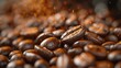Heaps of Brown Coffee Beans Offering a Rich Textured Background