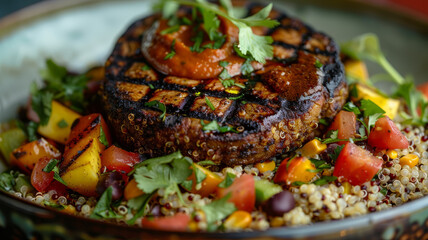 Wall Mural - Grilled vegetables with quinoa salad