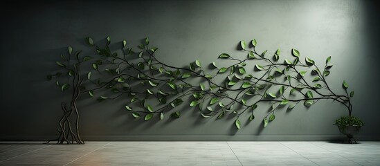 Wall Mural - Plant closeup near potted greenery