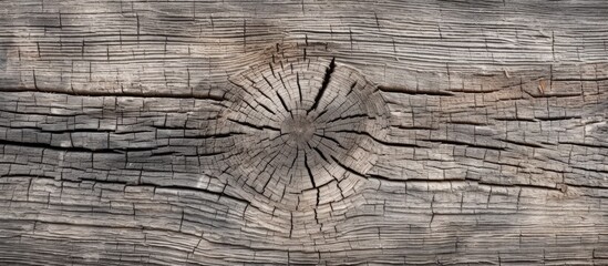 Canvas Print - Close-up of knotted wood