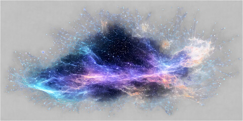 Wall Mural - a digital nebula transparent background images