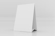 Mockup Tent Card on White Background - 3D Illustration