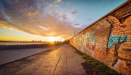 Wall Mural - graffiti brick wall