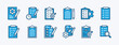 Set of clipboard icon vector. Containing checklist, document, task, schedule, note, plan, target, report, project, business contract, journal, paperwork, agenda, survey, form with checkmark