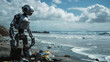 Tomorrow's Cleanup Crew: Human-like Robot Battles Plastic Pollution