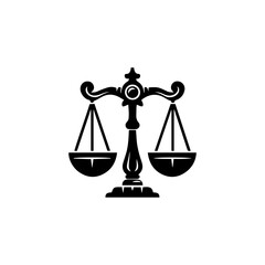 Wall Mural - Justice scales icon