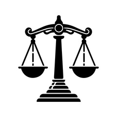 Wall Mural - Justice scales icon