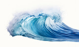 Fototapeta  - ocean water wave on white background