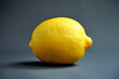 bright yellow lemon against a monochromatic background