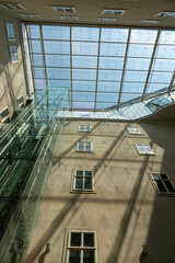 Wall Mural - Multi-storey house with a glass roof