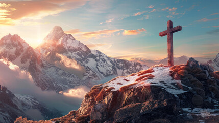 Wall Mural - Christian Cross