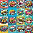 © vector_master - Sale stickers pop art style. AI generated illustration