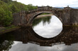 Old disused bridge on loch Shira - Loch Fyne - Inveraray - Argyll and Bute - Scotland - UK