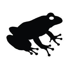 Gray Tree Frog Silhouette