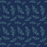 Fototapeta Sypialnia - Cute Floral pattern in the small flower Seamless vector texture Background
