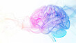 © Paula - Digital brain illustration with pink and blue gradients on a white background