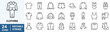 © Ruslan Ivantsov - Clothing web line icon set. Dress, polo t-shirt, jeans, winter coat, jacket pants