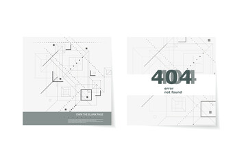 Aufkleber - White background with lines, dots, squares and circles that meet fancy beautiful pattern.