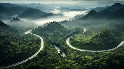 Wall Mural - view from the mountain