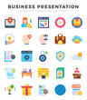 © Icon - Set of Business Presentation Icons Flat icons collection.